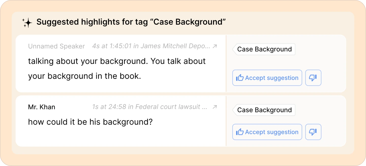 highlights suggestion page in Reduct