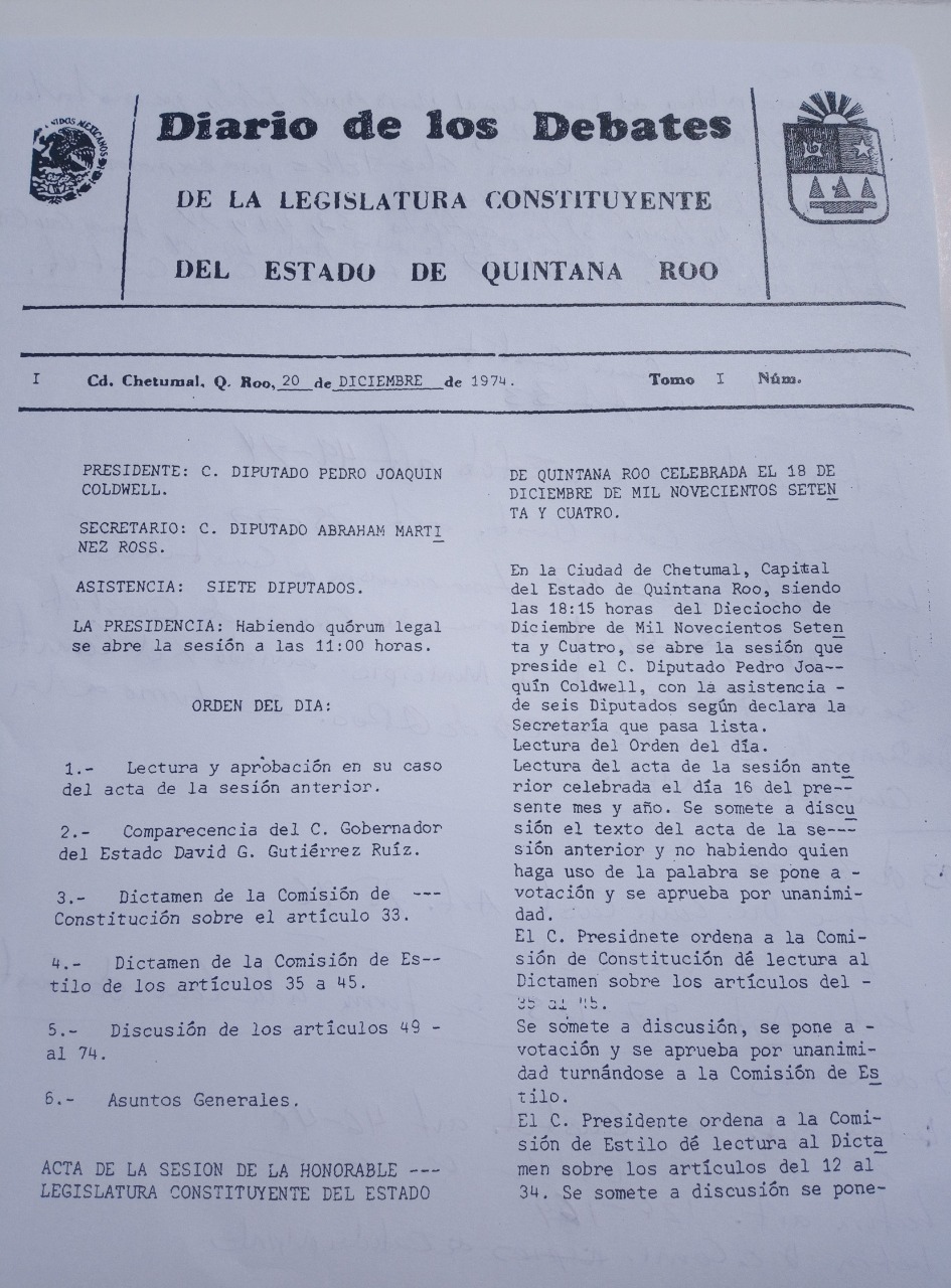 Diario de los Debates 20/Dic/1974