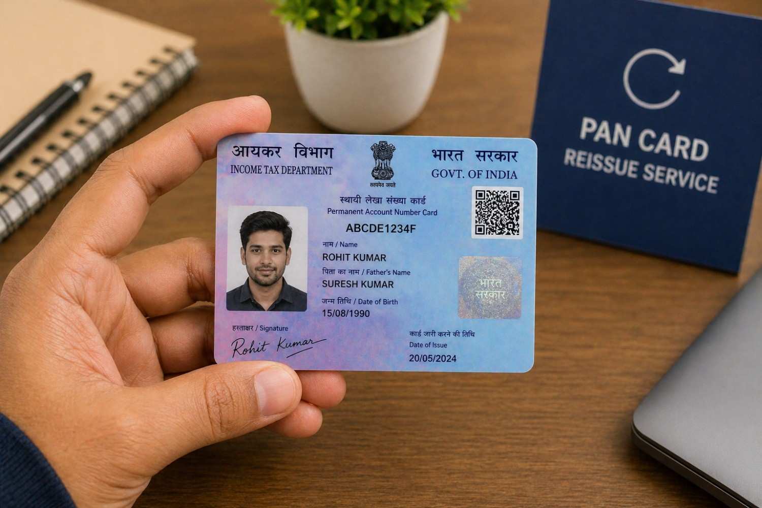 PAN Card Reprint in Delhi NCR | Apply Duplicate PAN Card Online Easily ...