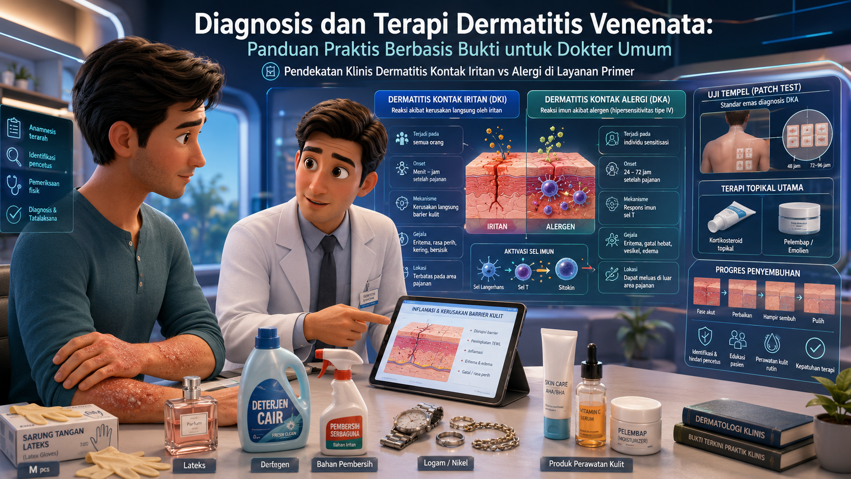 Diagnosis dan Terapi Dermatitis Venenata: Panduan Praktis Berbasis Bukti untuk Dokter Umum