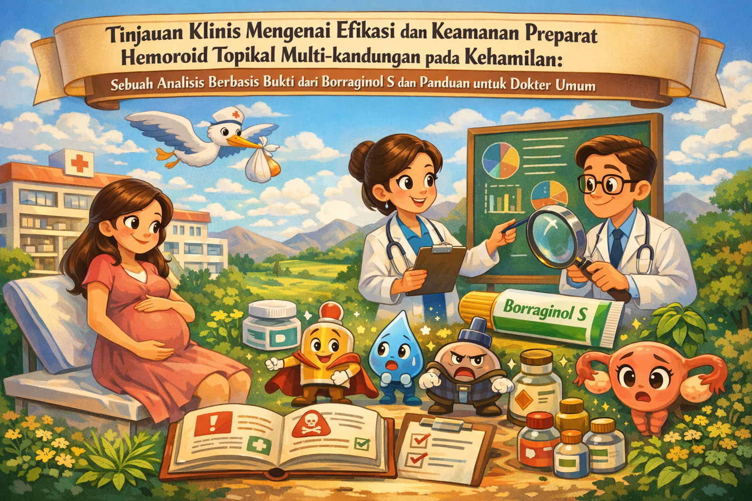 Tinjauan Klinis Mengenai Efikasi dan Keamanan Preparat Hemoroid Topikal Multi-kandungan pada Kehamilan: Sebuah Analisis Berbasis Bukti dari Borraginol S dan Panduan untuk Dokter Umum