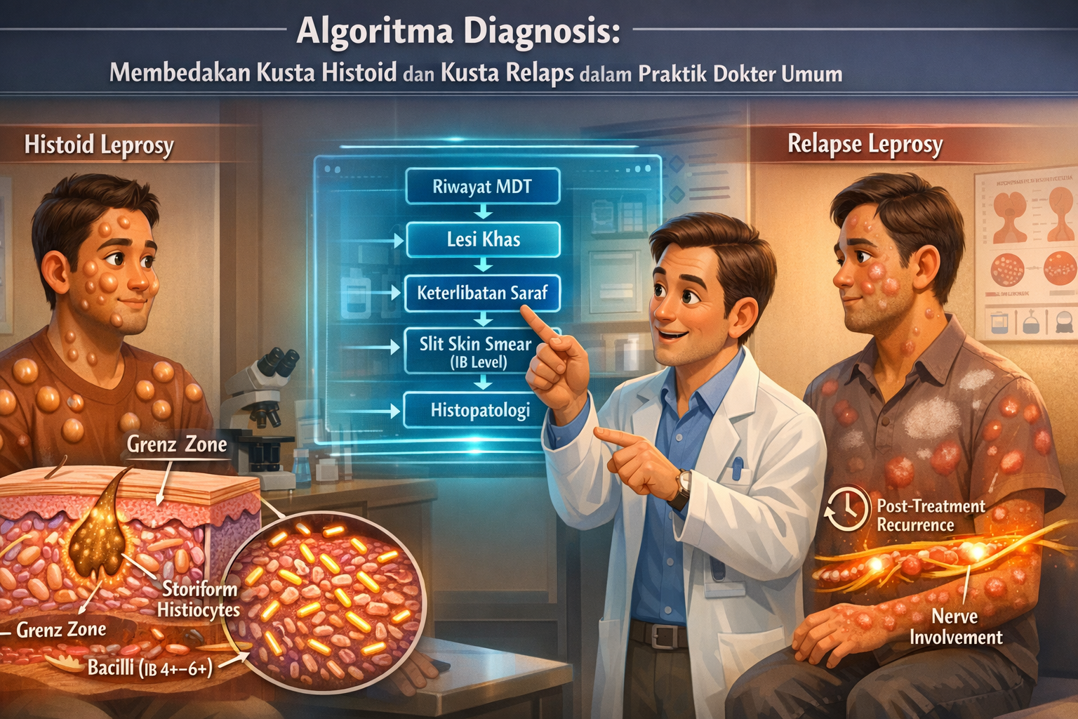 Algoritma Diagnosis: Membedakan Kusta Histoid dan Kusta Relaps dalam Praktik Dokter Umum