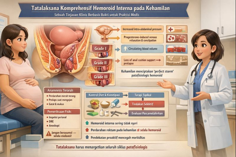 Tatalaksana Komprehensif Hemoroid Interna pada Kehamilan: Sebuah Tinjauan Klinis Berbasis Bukti untuk Praktisi Medis
