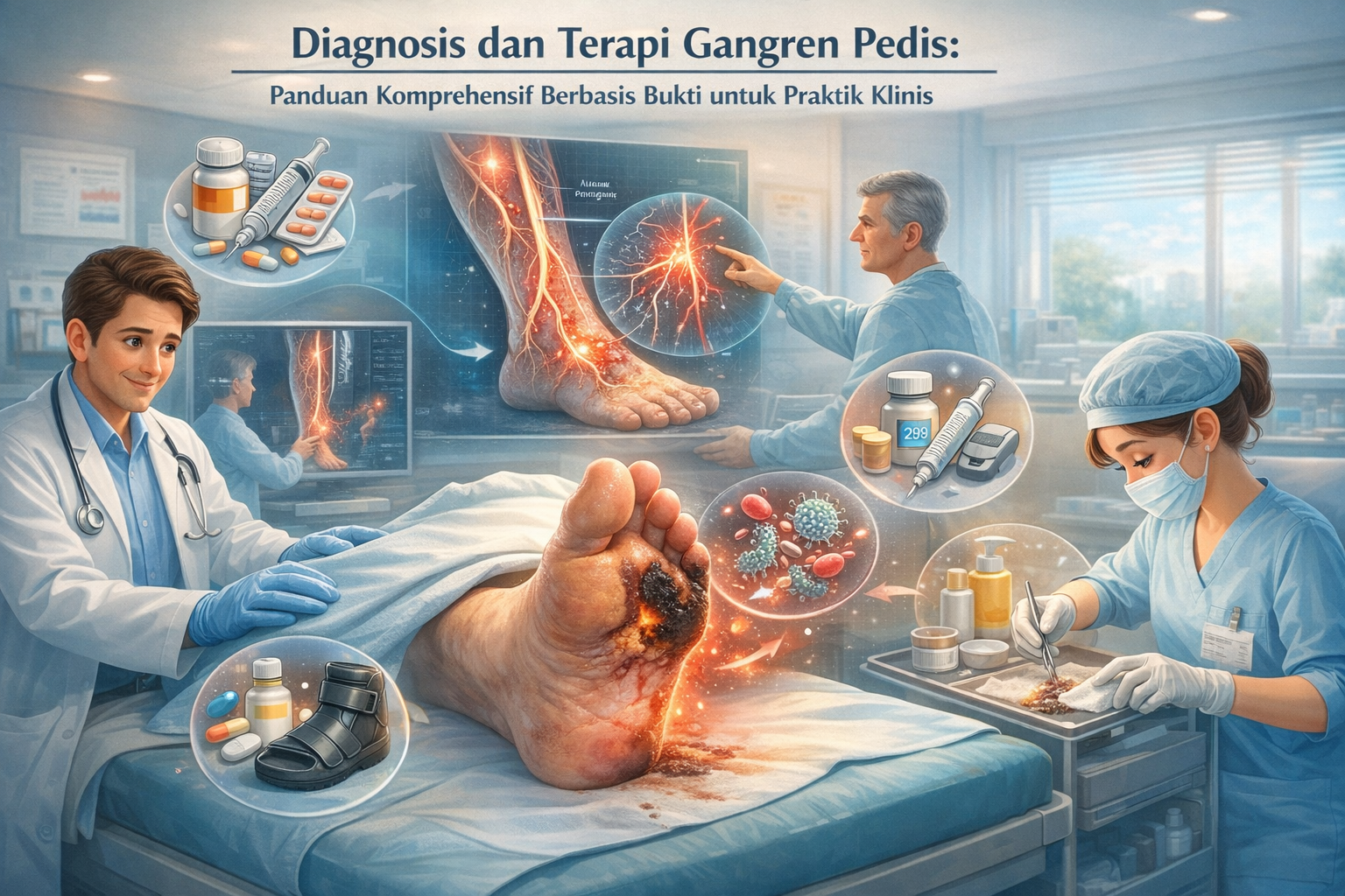 Diagnosis dan Terapi Gangren Pedis: Panduan Komprehensif Berbasis Bukti untuk Praktik Klinis