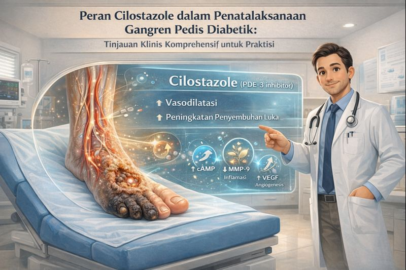 Peran Cilostazole dalam Penatalaksanaan Gangren Pedis Diabetik: Tinjauan Klinis Komprehensif untuk Praktisi