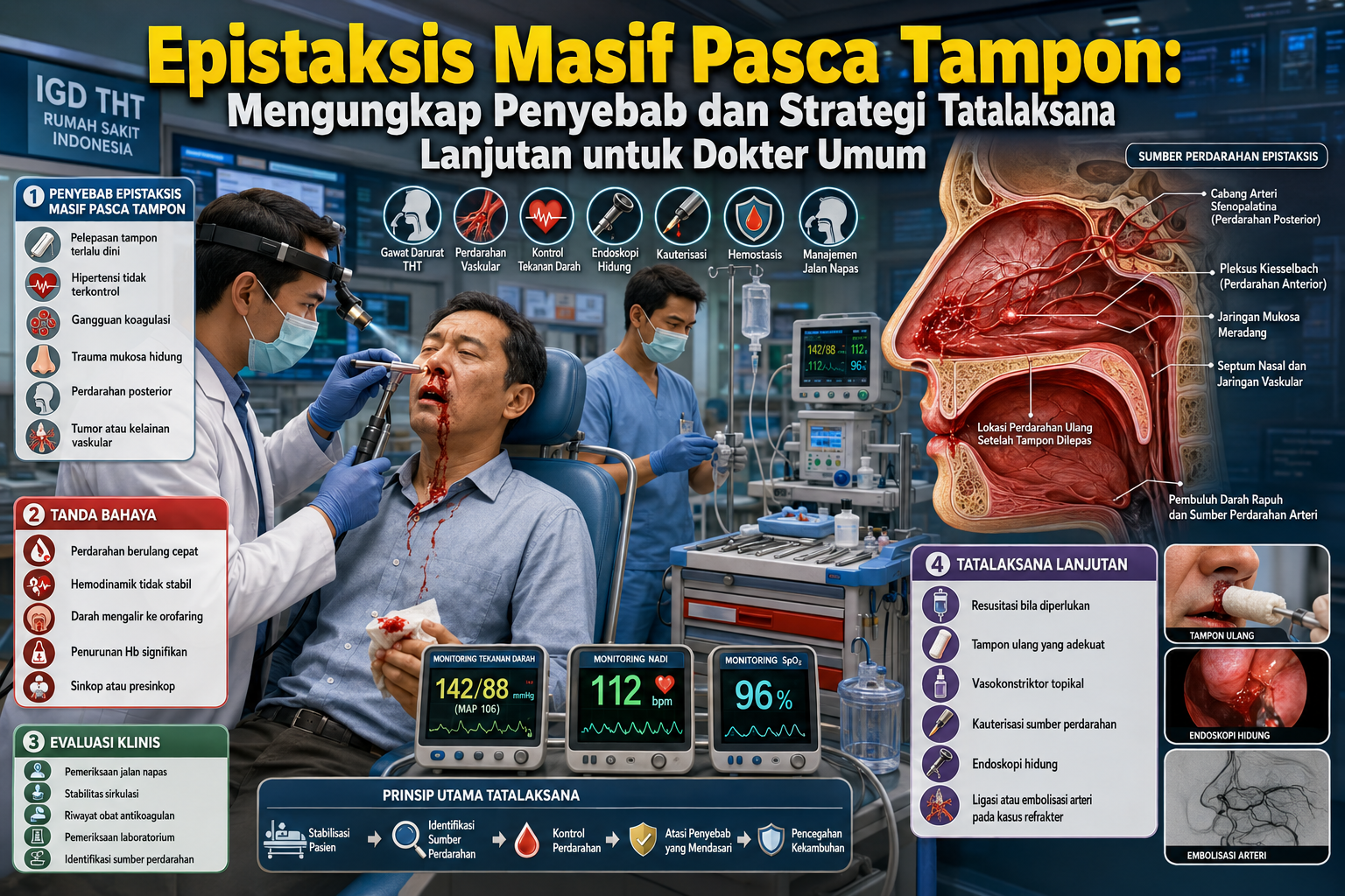 Epistaksis Masif Pasca Tampon: Mengungkap Penyebab dan Strategi Tatalaksana Lanjutan untuk Dokter Umum