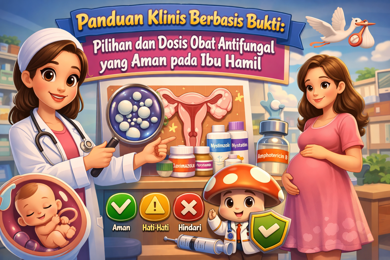 Panduan Klinis Berbasis Bukti: Pilihan dan Dosis Obat Antifungal yang Aman pada Ibu Hamil