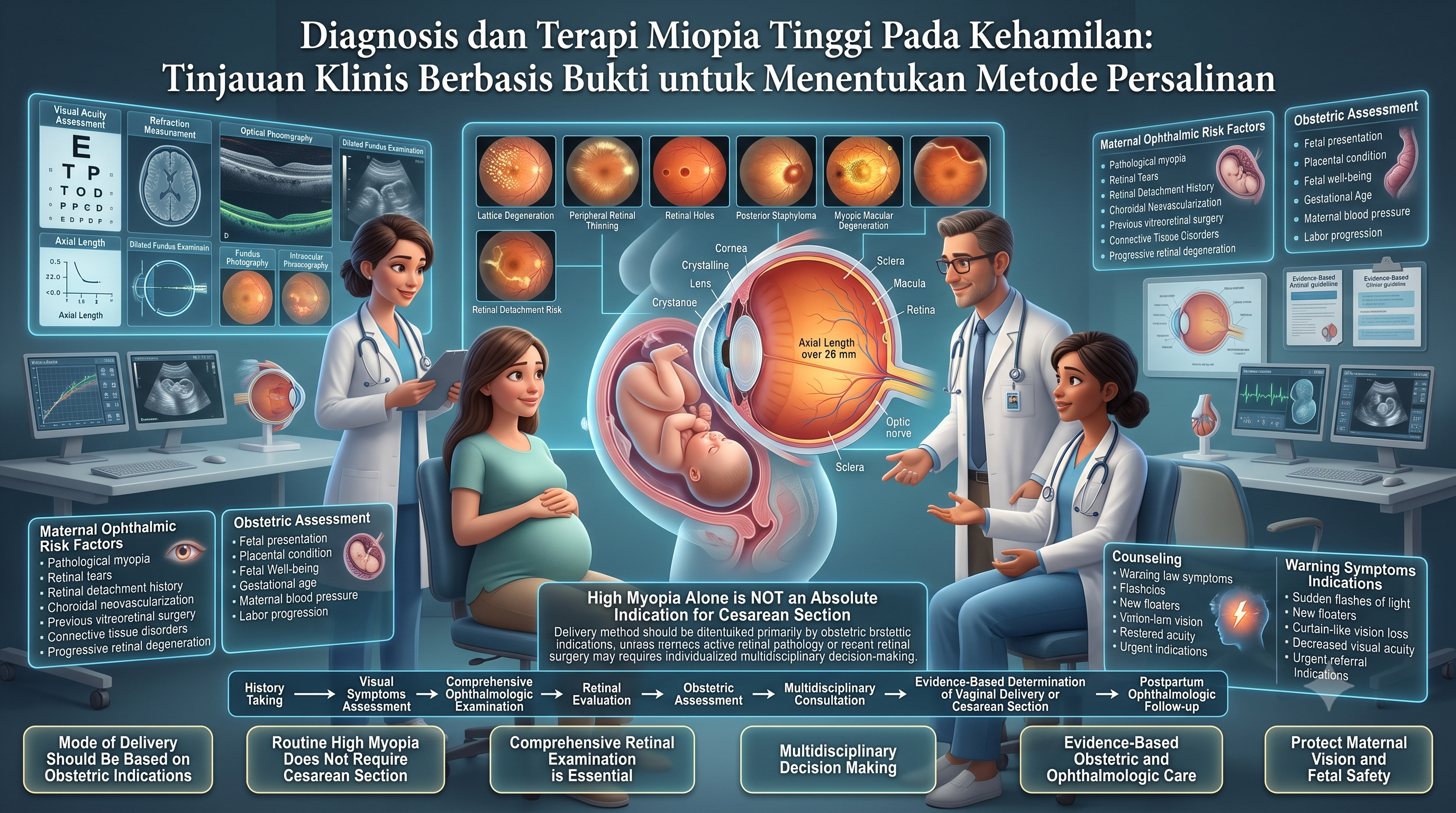 Diagnosis dan Terapi Miopia Tinggi Pada Kehamilan: Tinjauan Klinis Berbasis Bukti untuk Menentukan Metode Persalinan