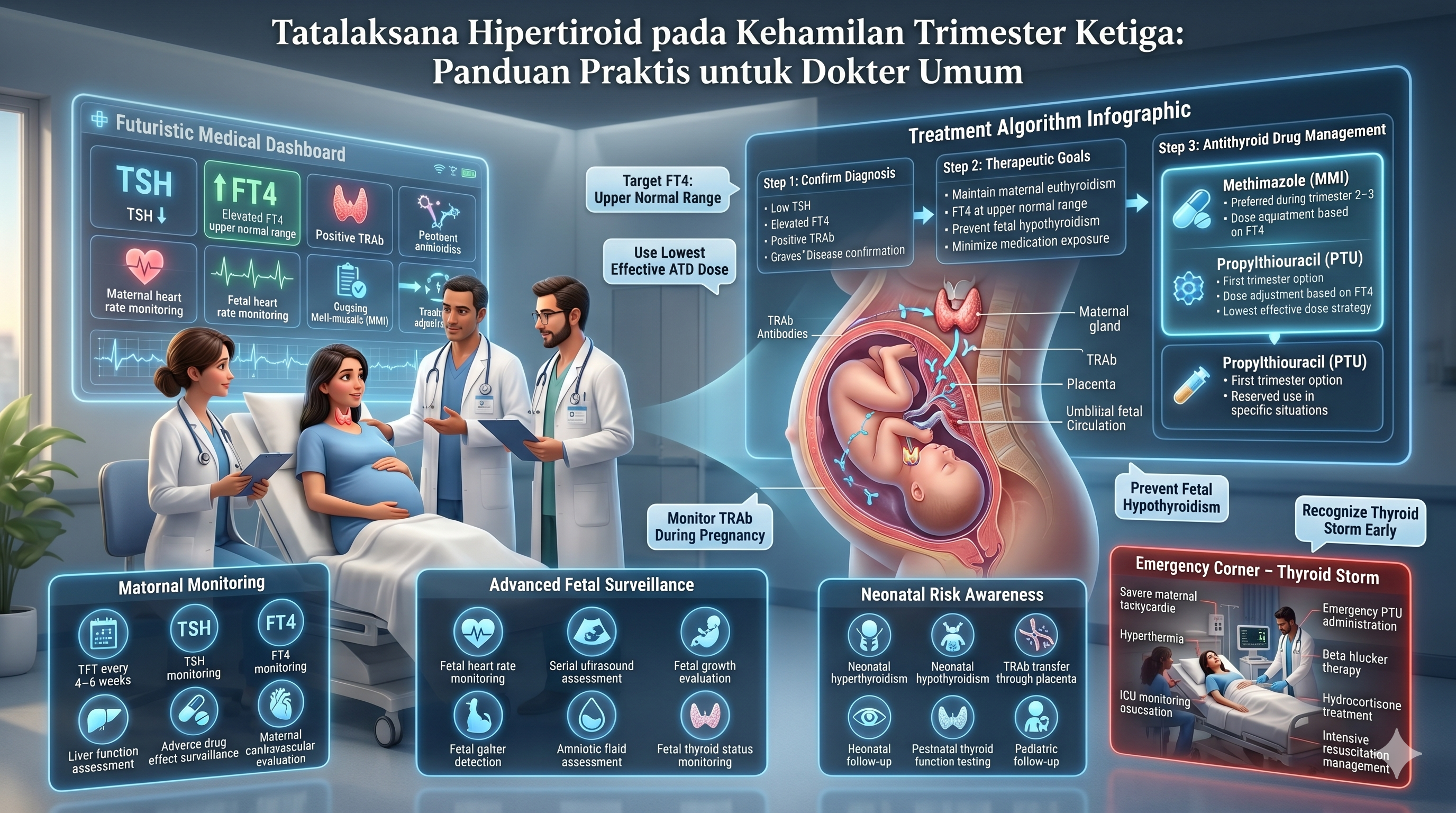 Tatalaksana Hipertiroid pada Kehamilan Trimester Ketiga: Panduan Praktis untuk Dokter Umum