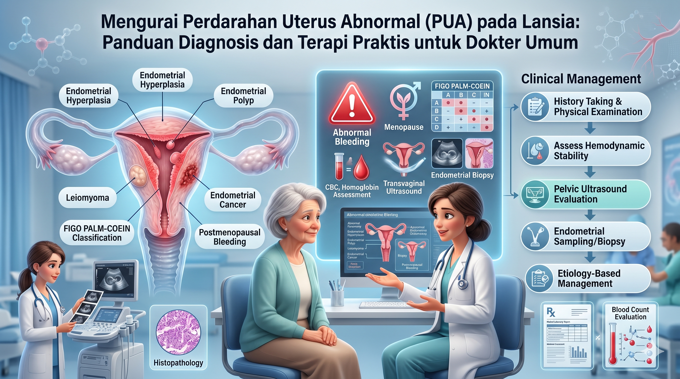 Mengurai Perdarahan Uterus Abnormal (PUA) pada Lansia: Panduan Diagnosis dan Terapi Praktis untuk Dokter Umum