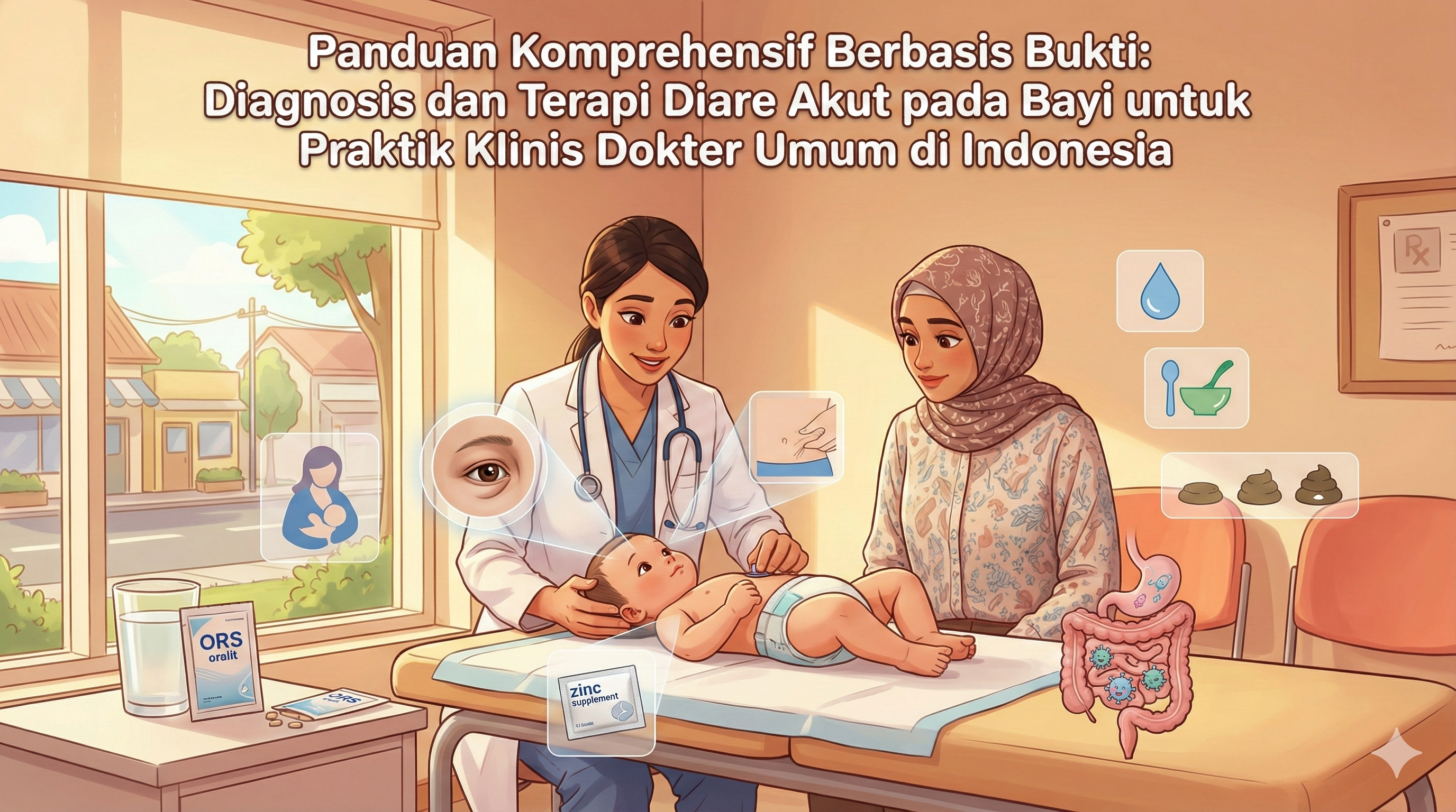 Panduan Komprehensif Berbasis Bukti: Diagnosis dan Terapi Diare Akut pada Bayi untuk Praktik Klinis Dokter Umum di Indonesia