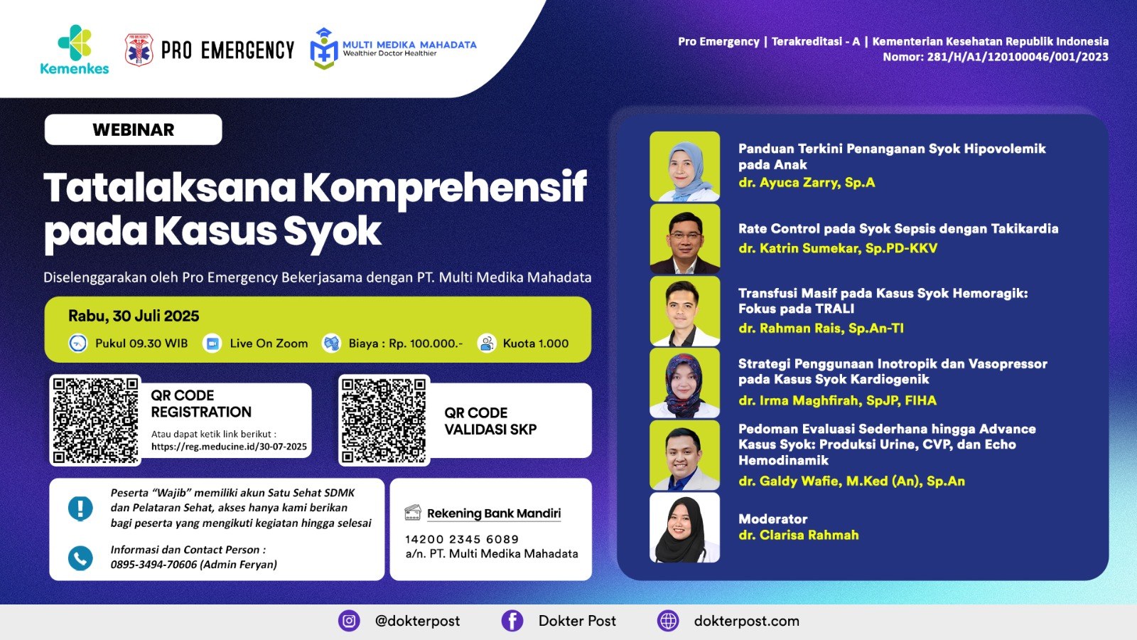 Webinar SKP Kemenkes: Tatalaksana Komprehensif pada Kasus Syok: Panduan Klinis Multidisipliner thumbnail