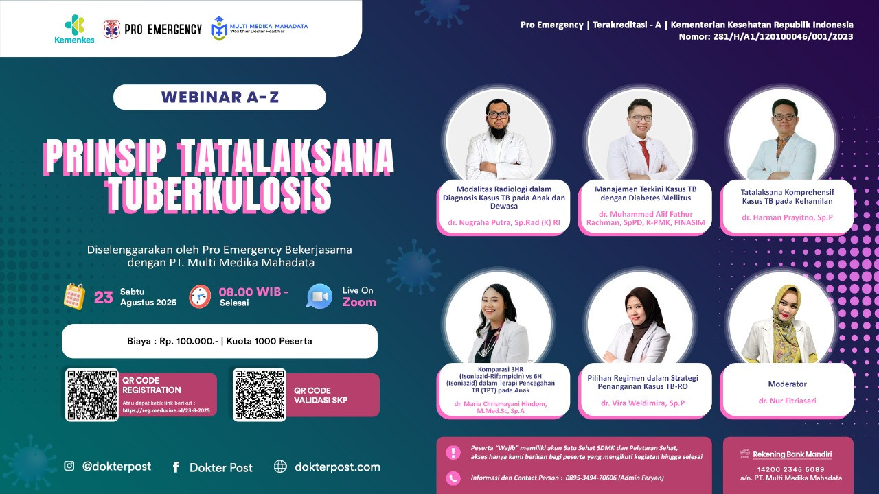 Webinar SKP Kemenkes: A–Z Prinsip Tatalaksana Tuberkulosis thumbnail