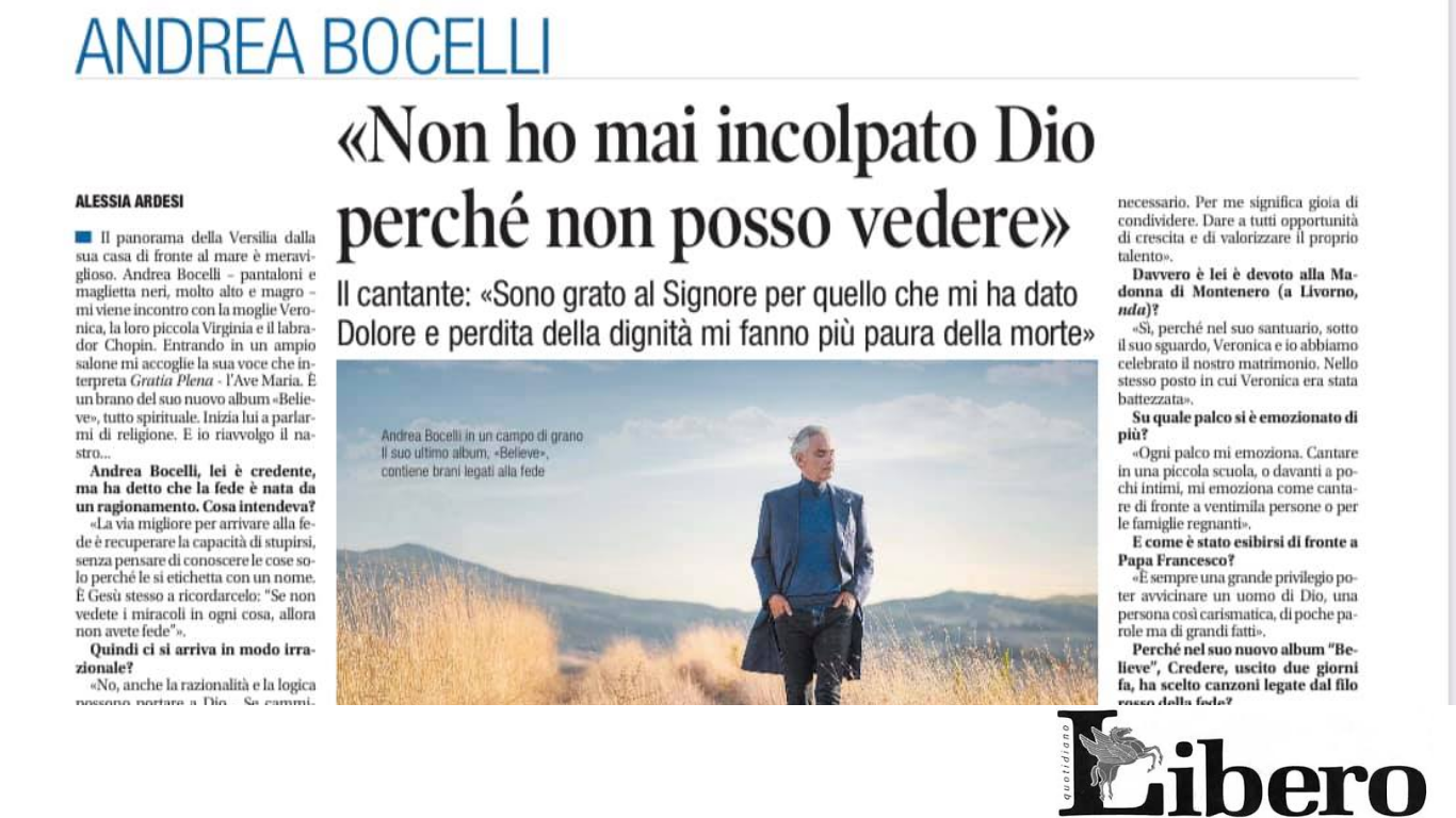 Chi è Matteo Bocelli: primo album senza il padre Andrea Bocelli