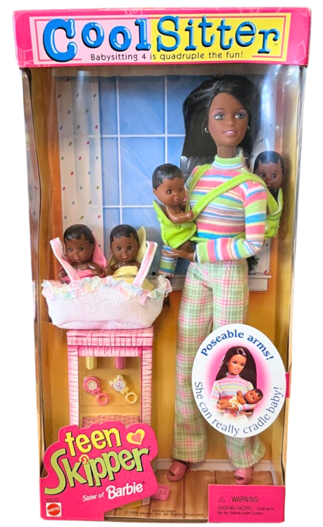 Barbie Cool Sitter Teen Skipper avec 4 bébés Babysitter