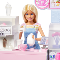 Barbie 2024 You Can Be Anything Coffee Shop Playset with Barista Doll