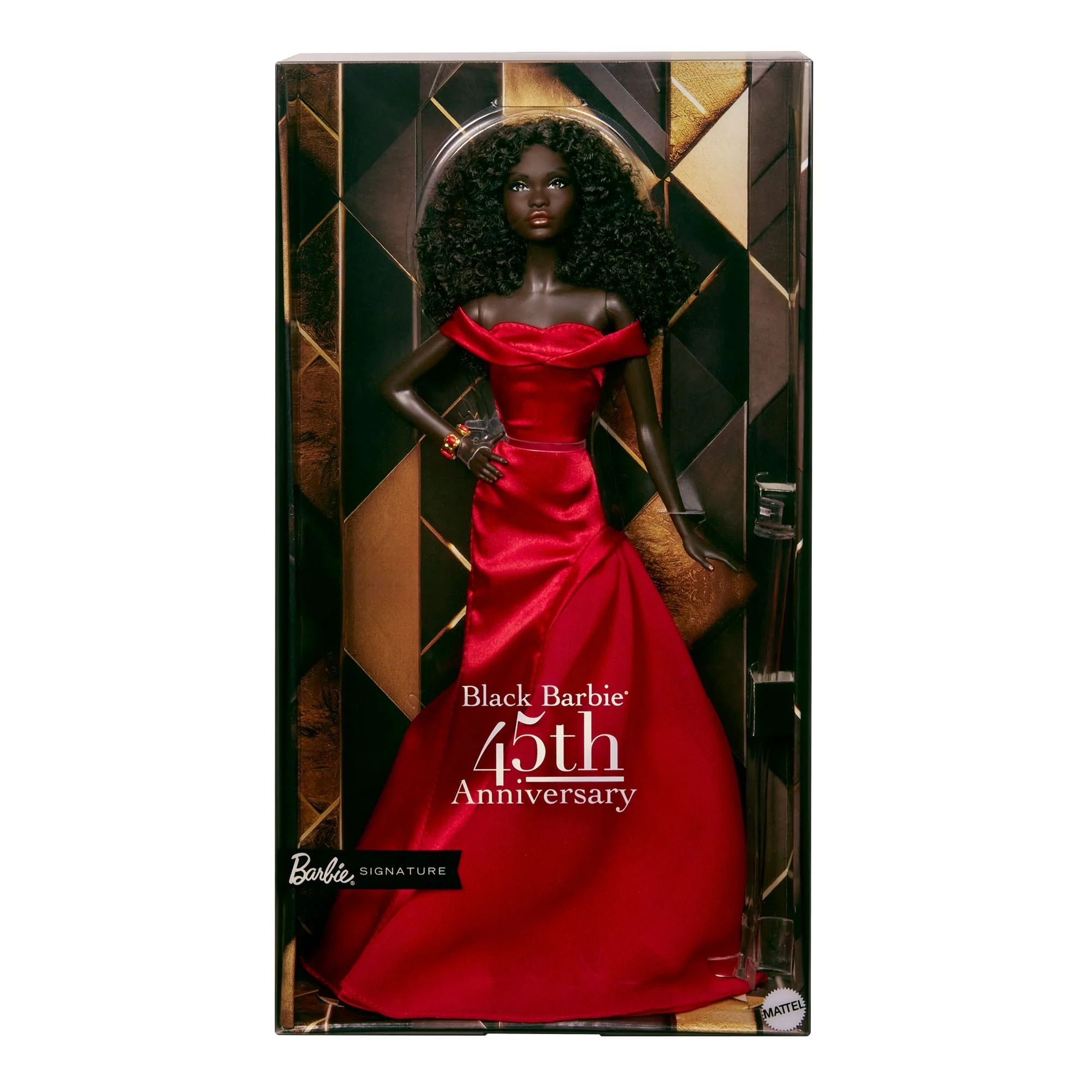 Poupée Barbie 45ème Anniversaire 2025 Noire - Édition Platinum Label - NRFB Avec Accessoires