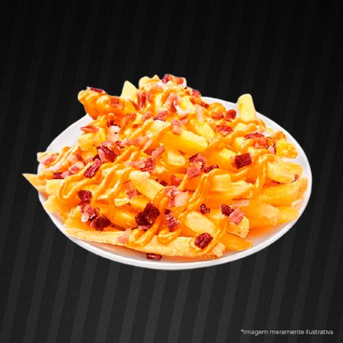 Batata Frita com Cheddar e Bacon - Supermarket