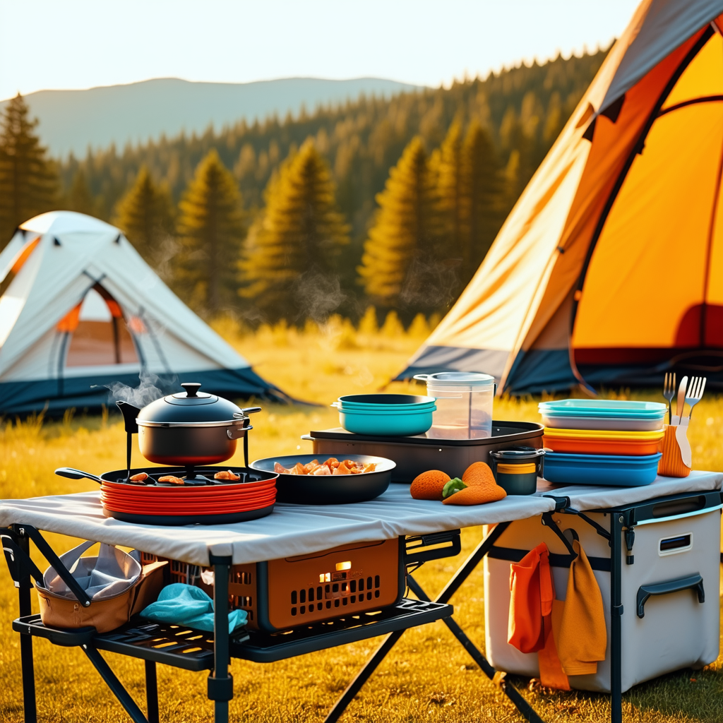 Camp Kitchen Setup for Tent Campers
