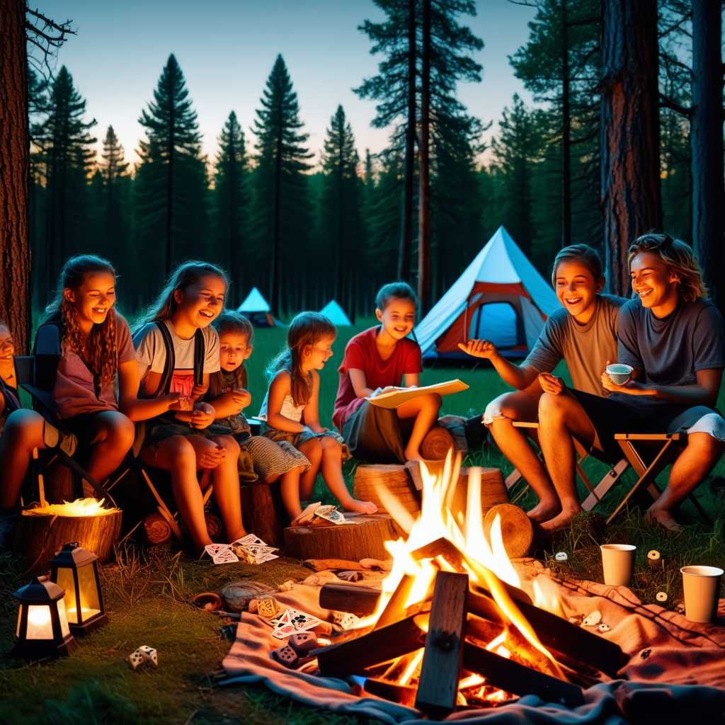 Tent Camping Games for Fun Evenings