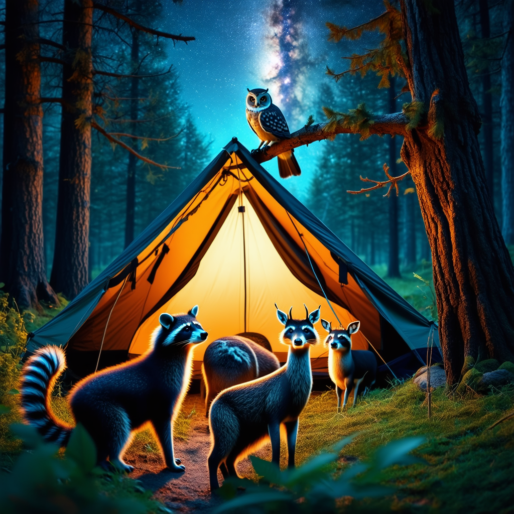 Nighttime Wildlife Encounters While Tent Camping