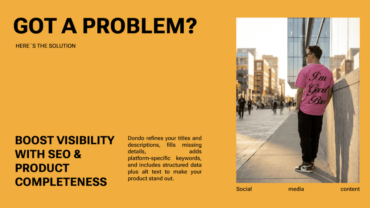 Dondo | AI-Powered Product Listing Optimization for eCommerce Success