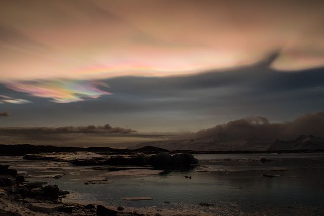 Iceland, Nacreous Clouds
