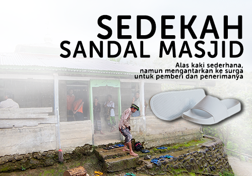Beramal Jariyah dengan Sedekah Sandal Masjid