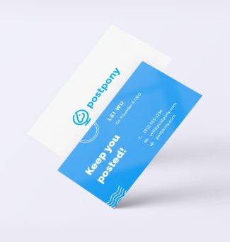 Postpony businesscard 2x