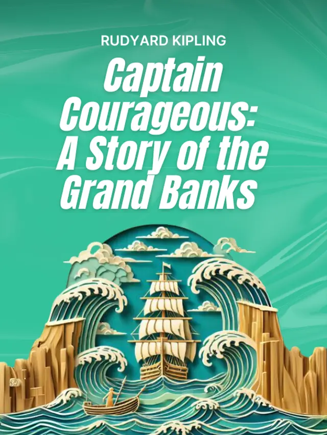 Illustration for the Cover of the Book '"Captains Courageous": A Story of the Grand Banks' by Rudyard Kipling.
