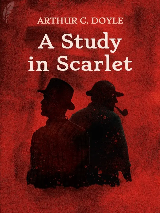 Illustration for the Cover of the Book 'A Study in Scarlet' by Arthur Conan Doyle.