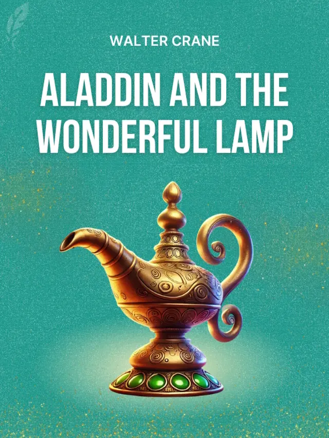 Illustration for the Cover of the Book 'Aladdin, and the Wonderful Lamp' by Walter Crane.