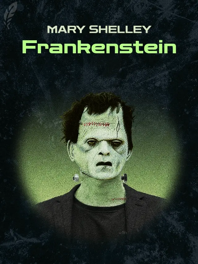 Illustration for the Cover of the Book 'Frankenstein' by Mary Wollstonecraft Shelley.