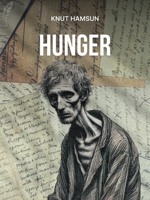 Illustration for the Cover of the Book 'Hunger' by Knut Hamsun.