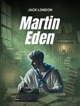 Cover of the book Martin Eden by Jack London, designed by Fabuly - a free classic audiobooks app.