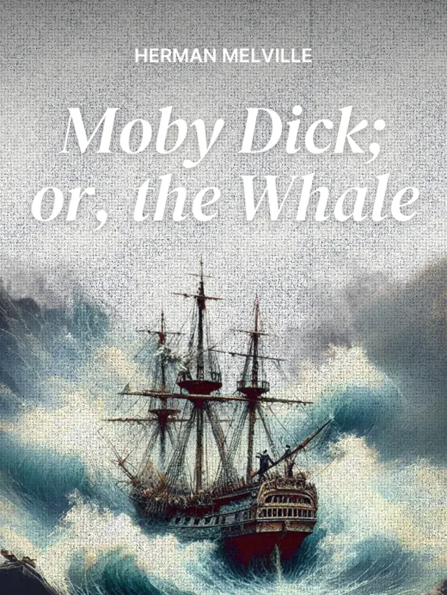 Illustration for the Cover of the Book 'Moby Dick; Or, The Whale' by Herman Melville.