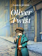 Cover of the book Oliver Twist by Charles Dickens, designed by Fabuly - a free classic audiobooks app.