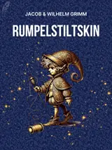Cover of the book Rumpelstiltskin by Jacob Grimm and Wilhelm Grimm, designed by Fabuly - a free classic audiobooks app.