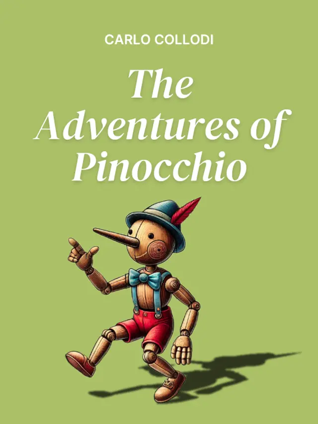 Illustration for the Cover of the Book 'The Adventures of Pinocchio' by Carlo Collodi.