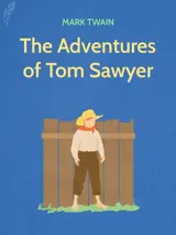 Cover of the book The Adventures of Tom Sawyer by Mark Twain designed by Fabuly - a free classic audiobooks app.