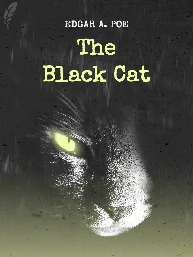 Illustration for the Cover of the Book 'The Black Cat' by Edgar Allan Poe.