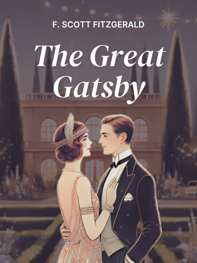 Illustration for the Cover of the Book 'The Great Gatsby' by F. Scott Fitzgerald.
