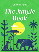Cover of the book The Jungle Book by Rudyard Kipling, designed by Fabuly - a free classic audiobooks app.