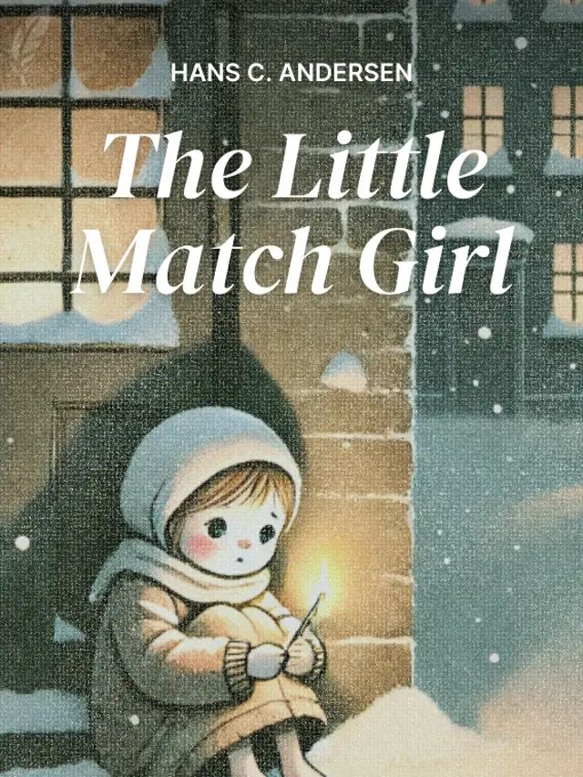 Illustration for the Cover of the Book 'The Little Match Girl' by Hans Christian Andersen.