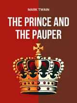 Cover of the book The Prince and the Pauper by Mark Twain, designed by Fabuly - a free classic audiobooks app.