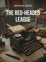 Cover of the book The Red-Headed League by Arthur Conan Doyle, designed by Fabuly - a free classic audiobooks app.