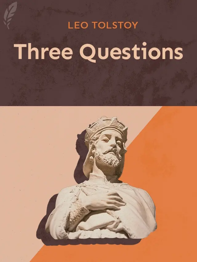 Illustration for the Cover of the Book 'Three Questions' by Leo Tolstoy.