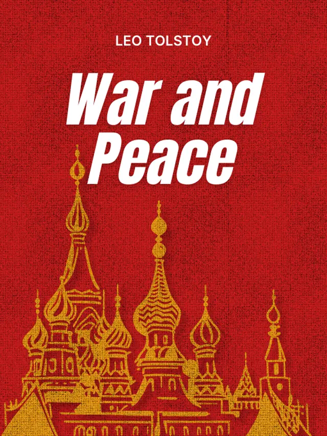 Illustration for the Cover of the Book 'War and Peace' by Leo Tolstoy.