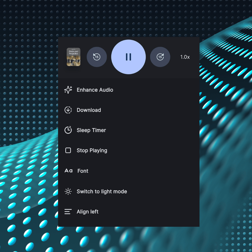 Playback Speed & Personalization - Your Reading, Your Pace