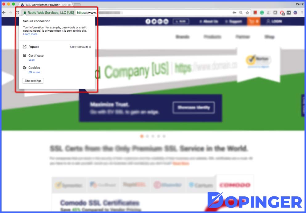 how to check if there is ssl on the website